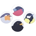 Graphic Birds Glasunderlägg 4-pack