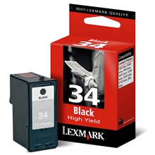  Lexmark Ink No 34 Black (High yield) 018C0034E