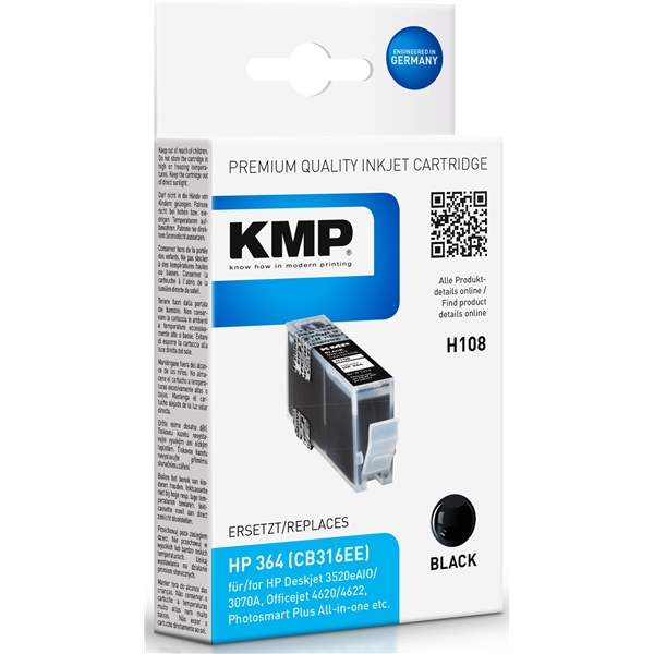 KMP H108 - HP 364 Black