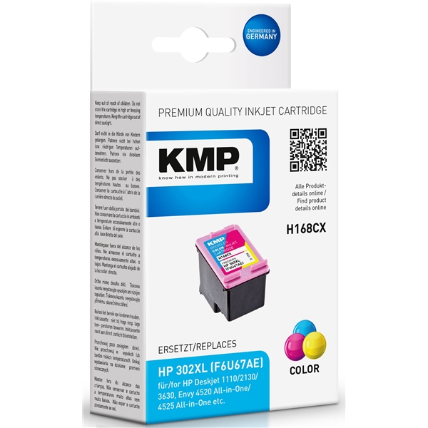 KMP H168CX - HP 302XL Tri-color