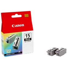  Canon Ink BCI-15BK Black 2-pk 8190A002