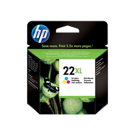 HP 22XL ink color blister