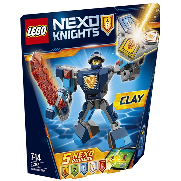 70362 LEGO Nexo Knights Clay i Stridsutrustning (Bild 1 av 3)