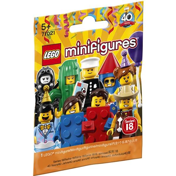 71021 LEGO Minifigures Serie 18: Party (Bild 1 av 2)