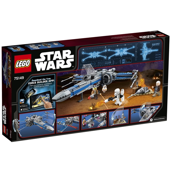 75149 LEGO Star Wars Resistance X-Wing Fighter (Bild 1 av 3)