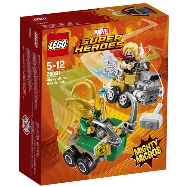 76091 LEGO Super Heroes Mighty Micros Thor/Loki (Bild 1 av 3)