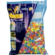 Hama Pärlor 3000st Pastell färger