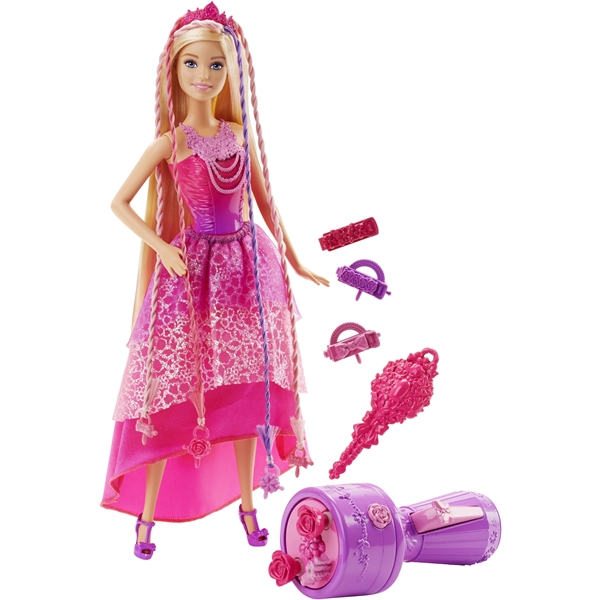 Barbie Prinsessa med Flätor (Bild 1 av 8)