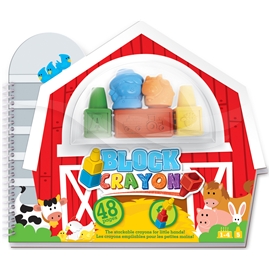 Block Crayons Farm Colouring Book