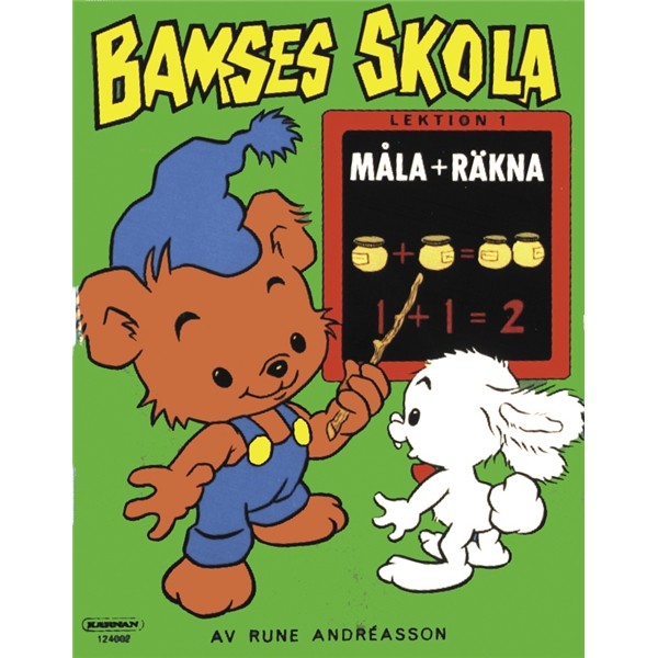Bamses skola räkna, lek- och lärbok (Bild 1 av 2)
