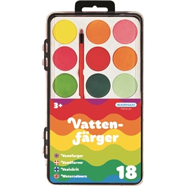 Vattenfärger 18 st