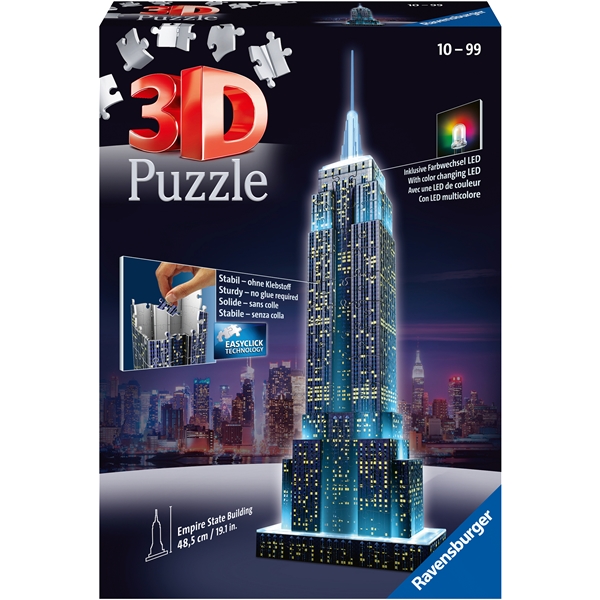 Pussel 3D Empire State Building LED (Bild 1 av 6)