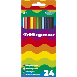 Träfärgpennor, 24 st