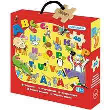 Träpussel Abc 56 bitar