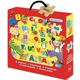 Träpussel Abc 56 bitar