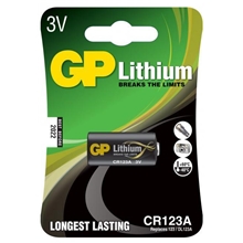GP Batteries CR123A 3V, 1-pack