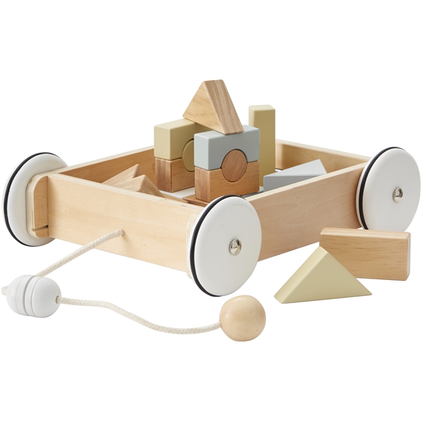 Kids Concept Vagn med Klossar (Bild 1 av 4)