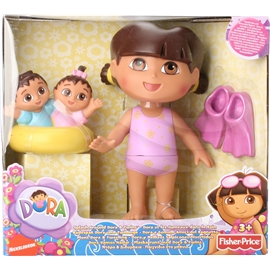 Dora & Twins Splash Around