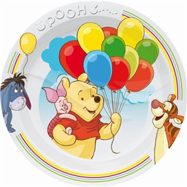 Nalle Puh Balloons Flat Tallrik