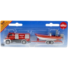 Siku 1:87 Brandbil m Räddningsbåt 1636