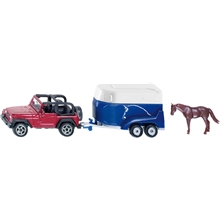 Siku 1:87 Jeep & Hästsläp 1651