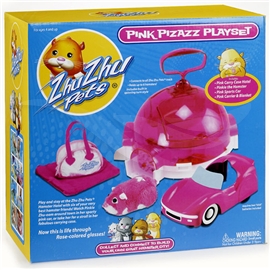 Zhu Zhu Pets Pink Carry Case Playset