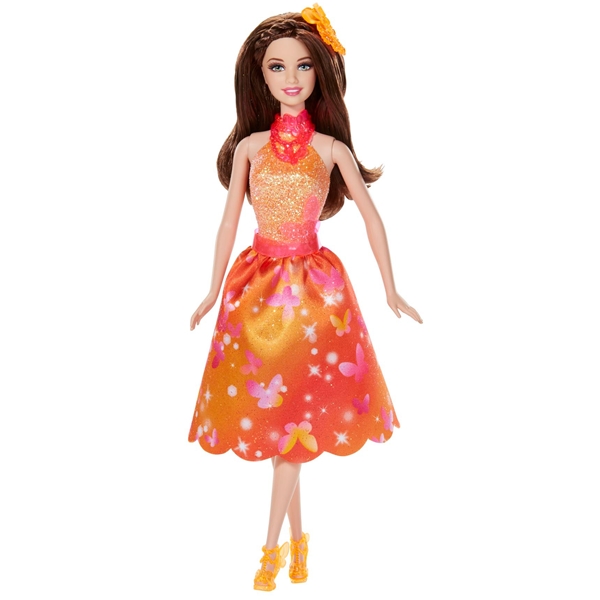 Barbie - Hemliga dörren docka orange (Bild 1 av 2)