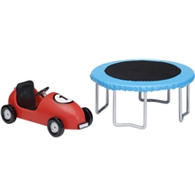 Lundby Småland Studsmatta + Lådbil