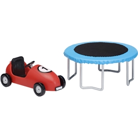 Lundby Småland Studsmatta + Lådbil