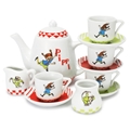 Pippi Kaffeservis porslin, 12 delar