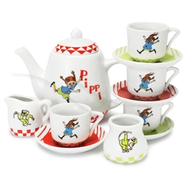 Pippi Kaffeservis porslin, 12 delar