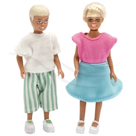 Lundby Stockholm Badflicka och Badpojke