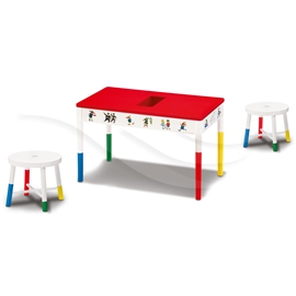 Pippi lekbord + 2 pallar