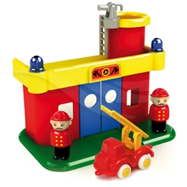 Viking Brandstation med Bil och Figurer