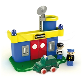 Viking Polisstation med Bil och Figurer