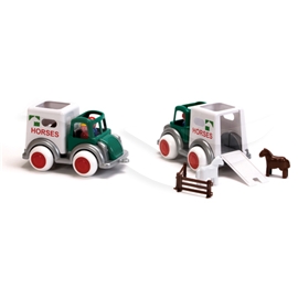 Viking Hästtransport med Hästar och Figurer