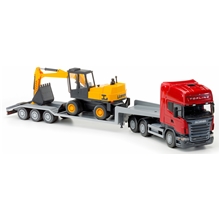 Scania Topline Low Loader & Excavator