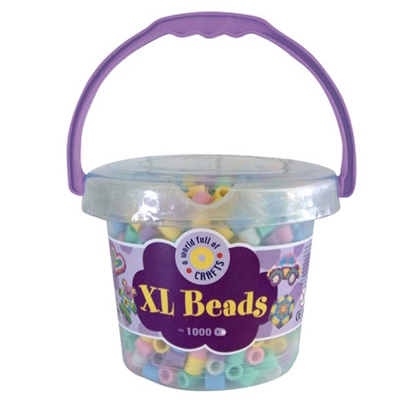 XL Beads - Pärlor i Hink 950 st - Pastell
