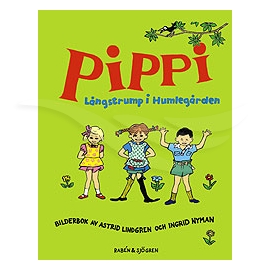 Barnbok Pippi Långstrump i Humlegården