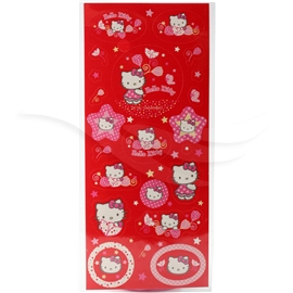 Hello Kitty Red Flowers Stickers