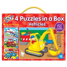 4 Puzzles in a Box - Vehicles