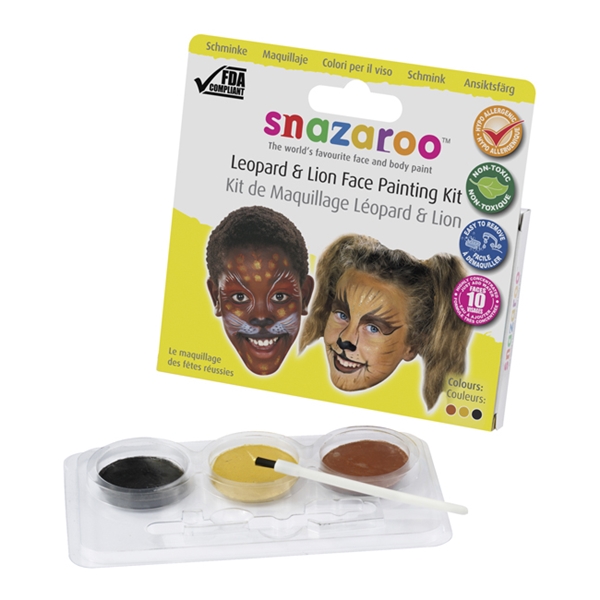 Snazaroo Face Painting Kit - Leopard & Lion