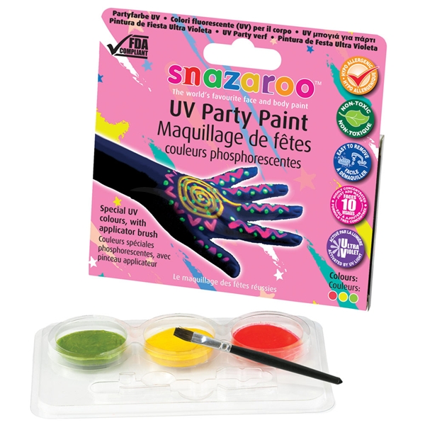 Snazaroo Face Painting Kit - UV Party Paint