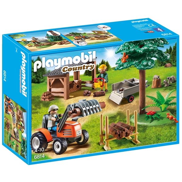 6814 Playmobil Skogsarbetare med Traktor (Bild 1 av 2)