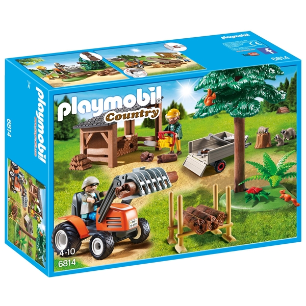 6814 Playmobil Skogsarbetare med Traktor (Bild 2 av 2)