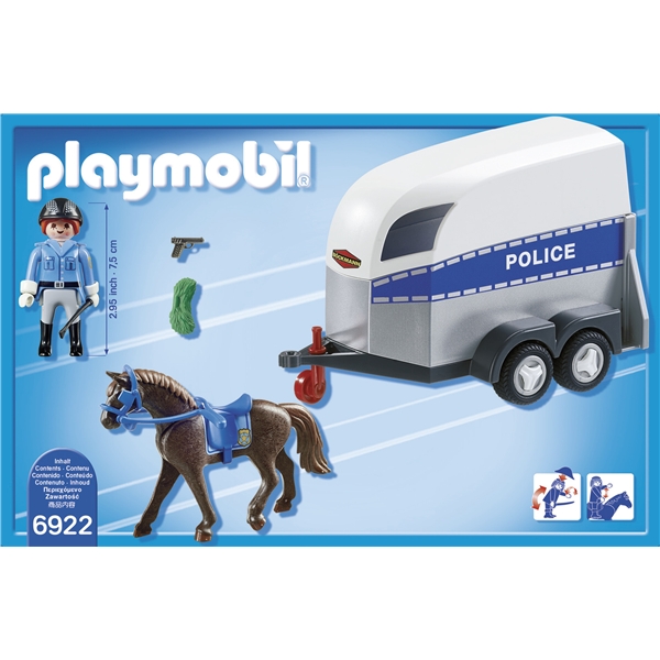 6922 Playmobil Polis med Häst och Släp (Bild 2 av 3)