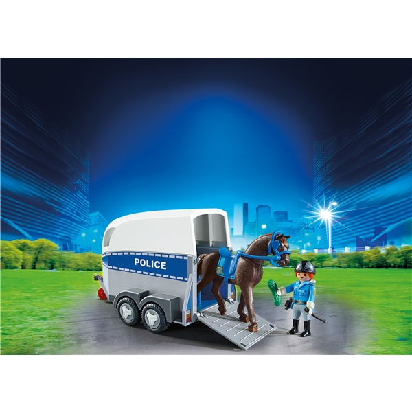 6922 Playmobil Polis med Häst och Släp (Bild 3 av 3)