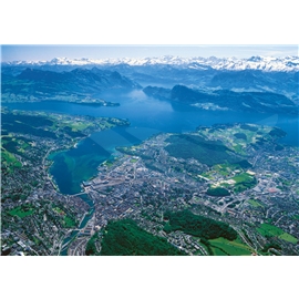 Pussel 1000 Bitar Staden Från Ovan, Schweiz