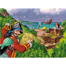 Pussel 100 Bitar XXL Piratskatt