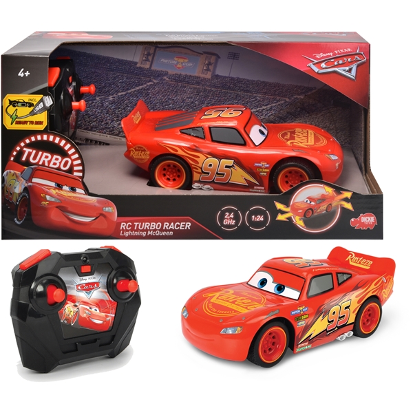 Disney Cars Radiostyrd McQueen Turbo Racer (Bild 1 av 4)